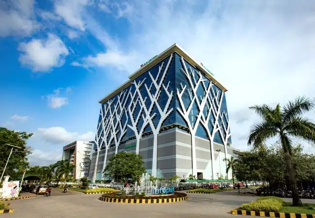 exterior of Kochi intelliflo office on a sunny day